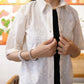 Ivory Button-Down Top
