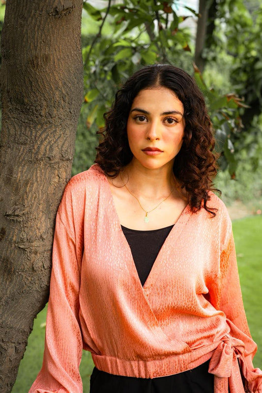 Pink Wrap Top