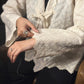 Ivory Lace Tie Up Top
