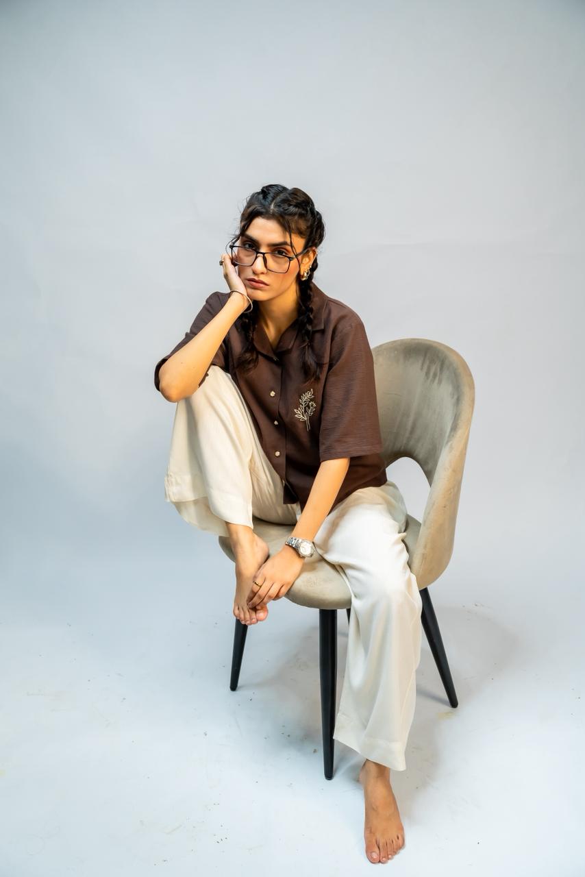 Brown Button Down