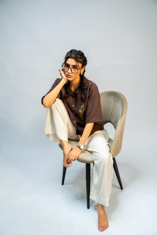 Brown Button Down