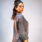 Grey Embroidered Shirt