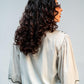 Light Grey Embroidered Tie Up Top