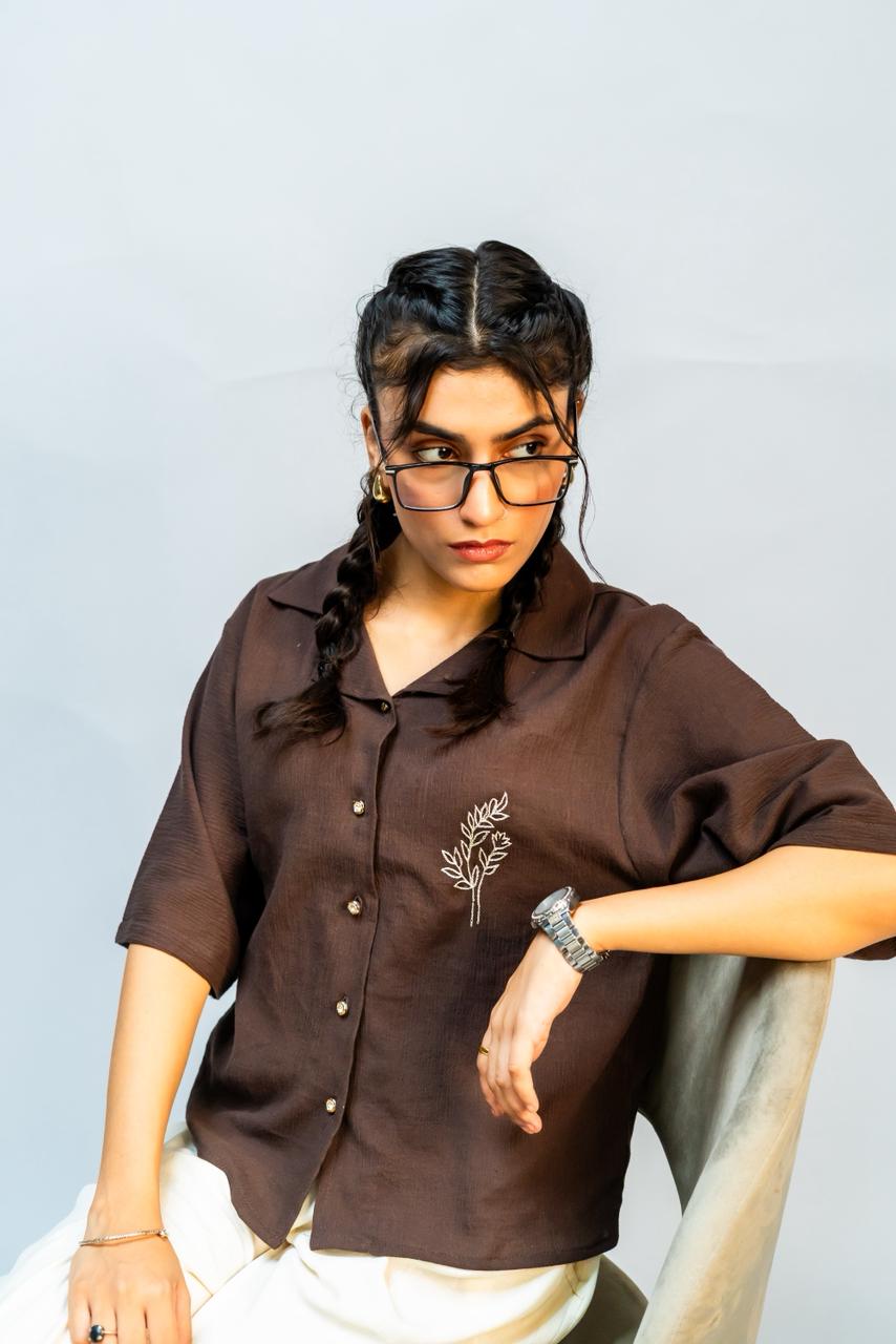 Brown Button Down