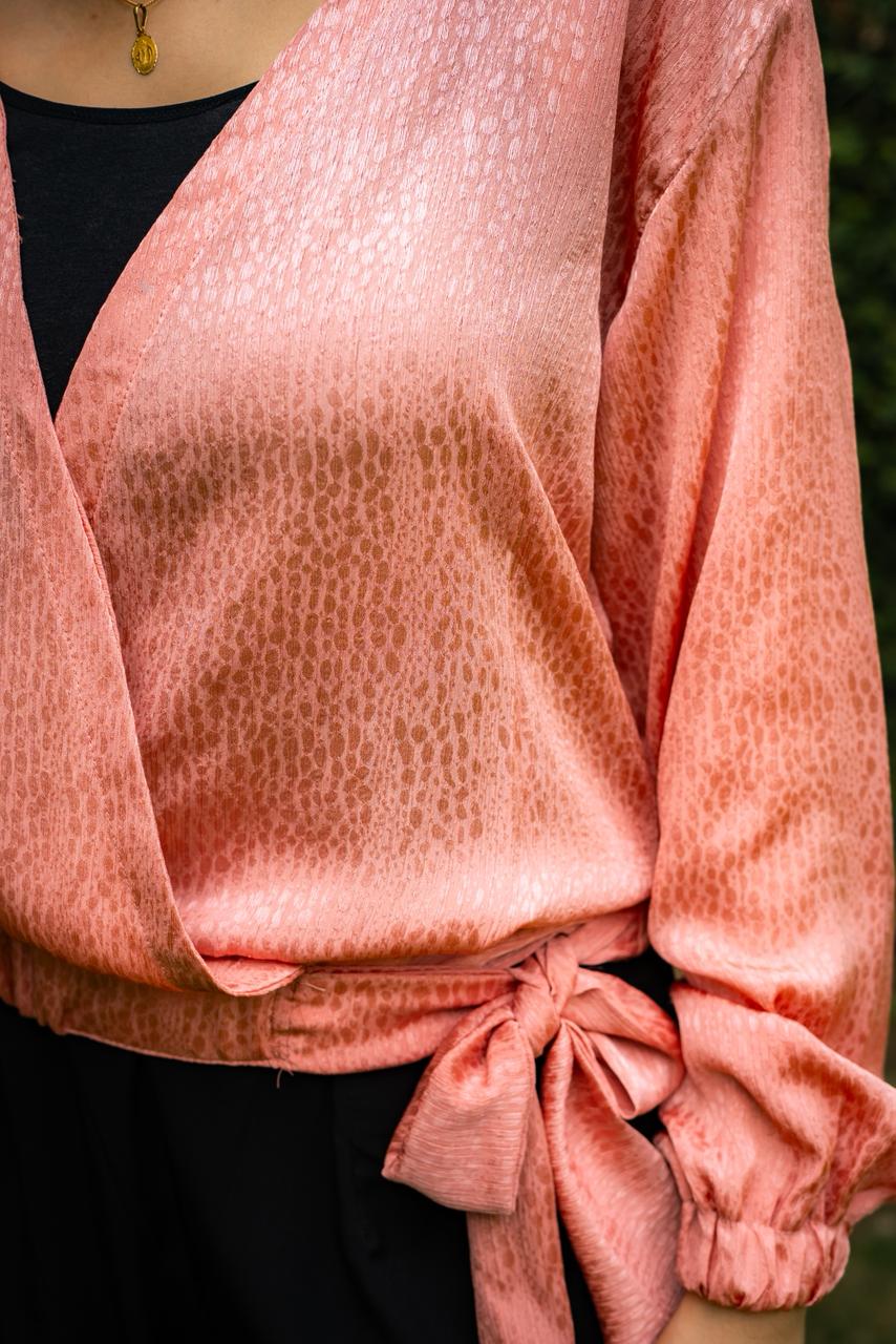 Pink Wrap Top