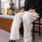Sand Muse Loose-Fit Trousers