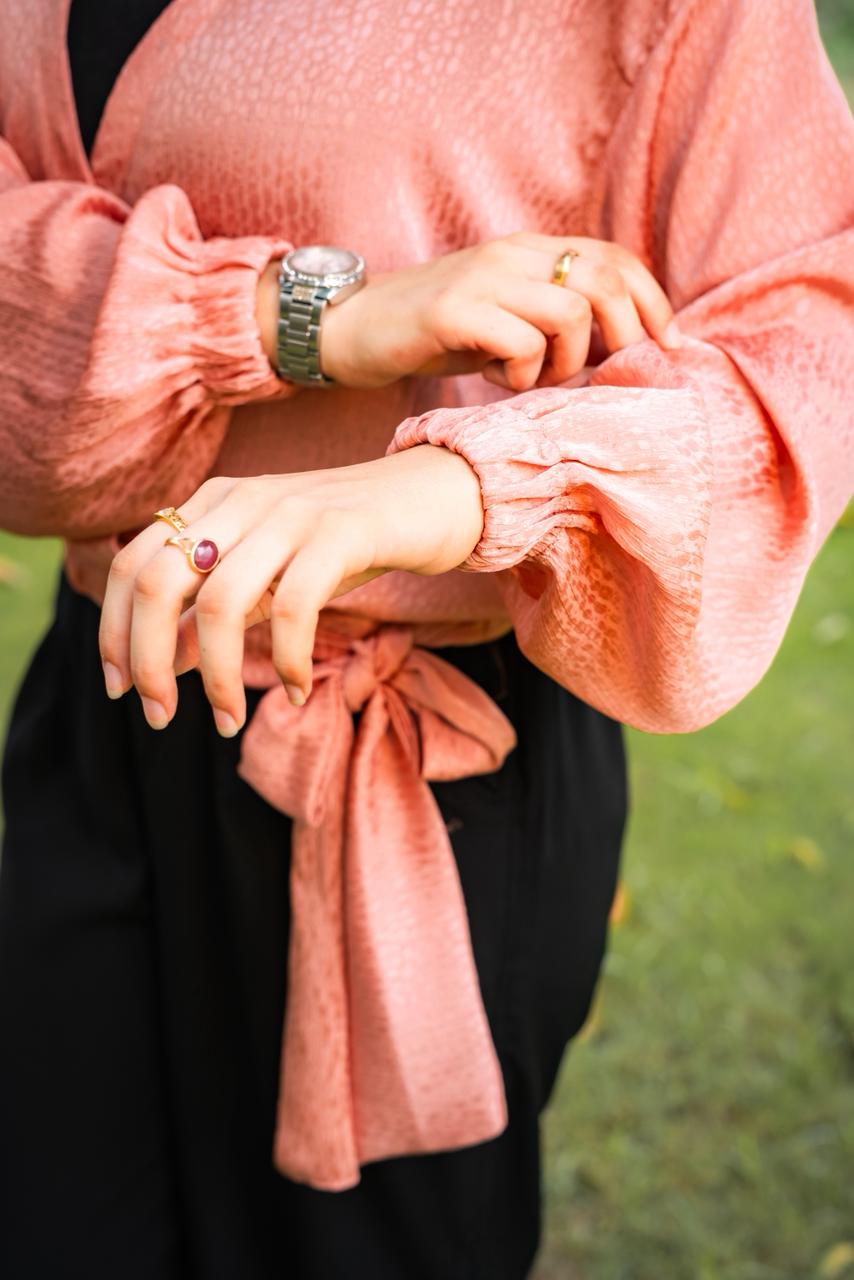 Pink Wrap Top