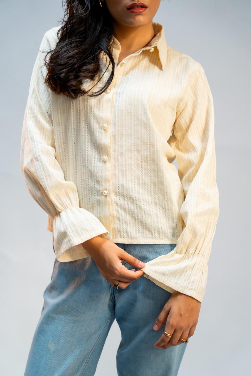 Off White Classic Button Down