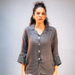 Grey Embroidered Shirt