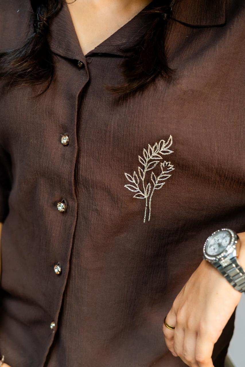 Brown Button Down