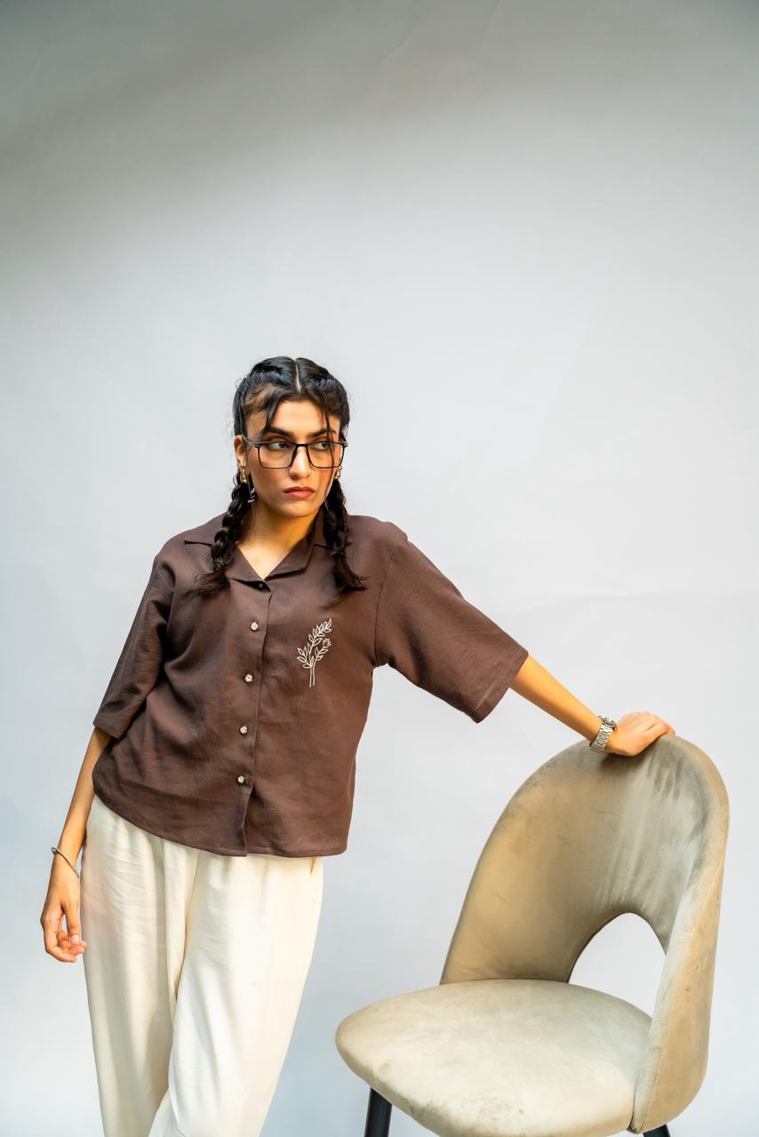 Brown Button Down