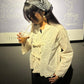 Ivory Lace Tie Up Top